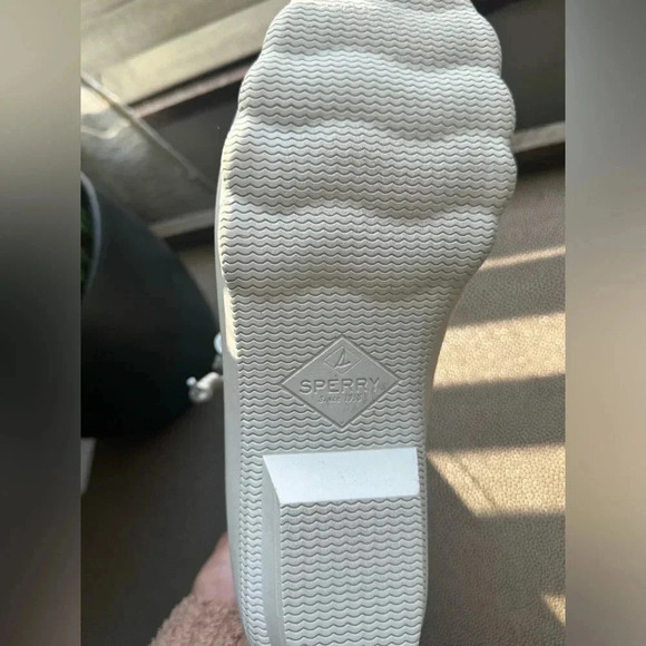 Sperry Saltwater Duck Boots Metallic Shimmer Waterproof Rain Snow - Picture 5 of 7